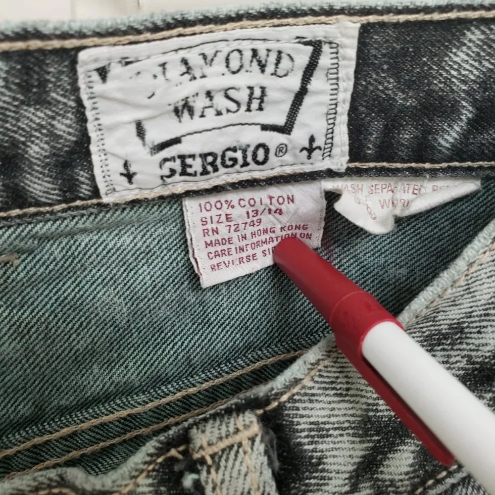 Sergio Valente Vintage 80s Acid Wash Mom Jeans Ankle Zip Tapered